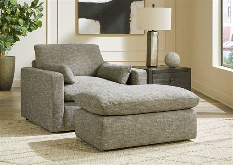 inexpensive oversized chair with ottoman.